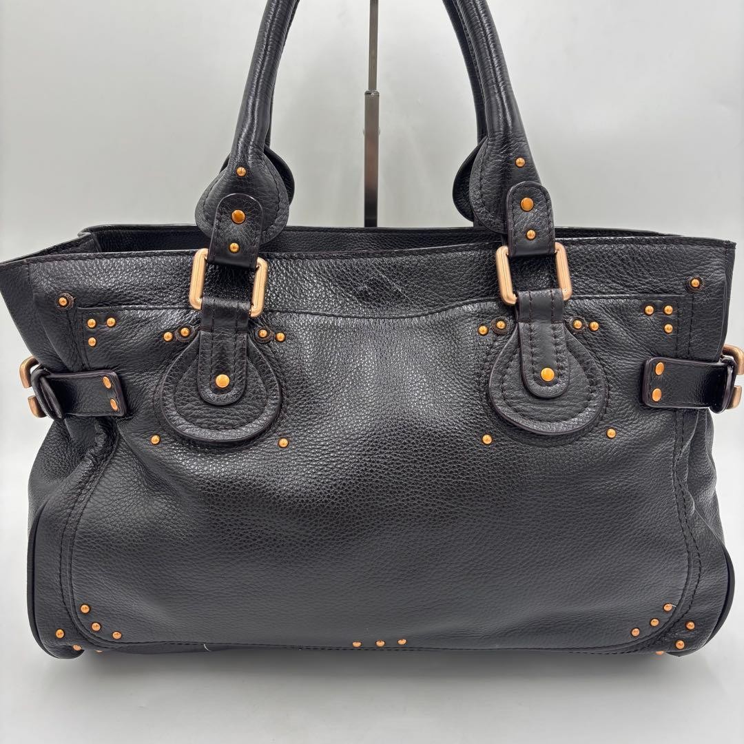 Chloe Paddington Tote Bag Dark Brown Leather Width 38cm Height 25cm Depth 15cm