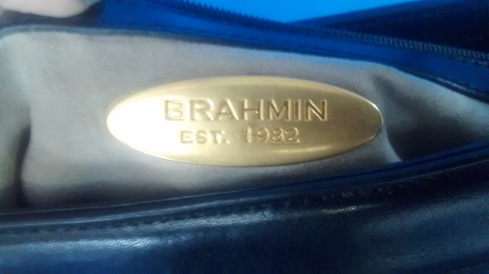 Brahmin Demi-Handbag Black Leather Strap Drop 12″