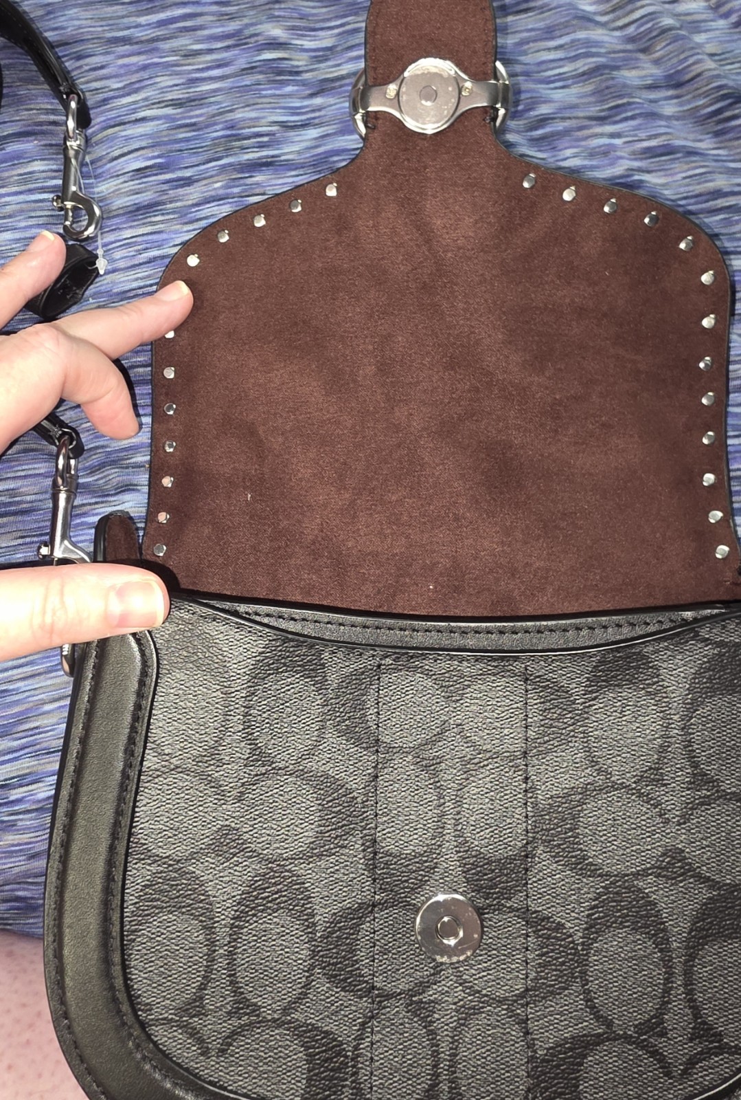 NWOT!! Coach Black Saddle Crossbody Bag