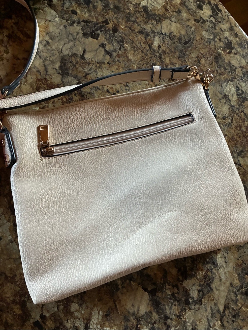Poppy and Peonies Everyday Cream Crossbody Bag