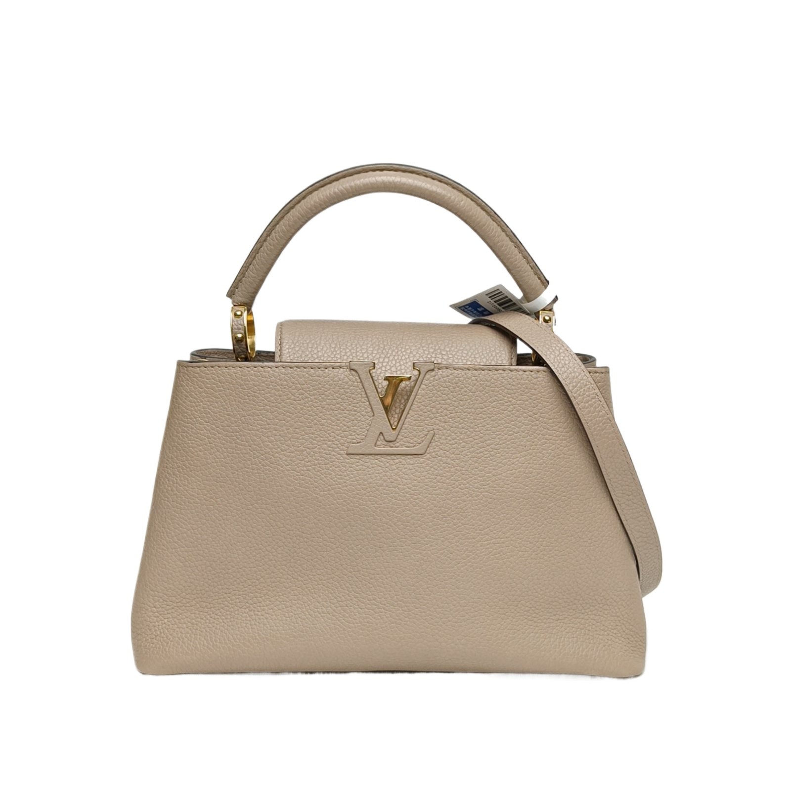 LOUIS VUITTON Capucines Small 31.5cm Grey Calfskin Shoulder Bag