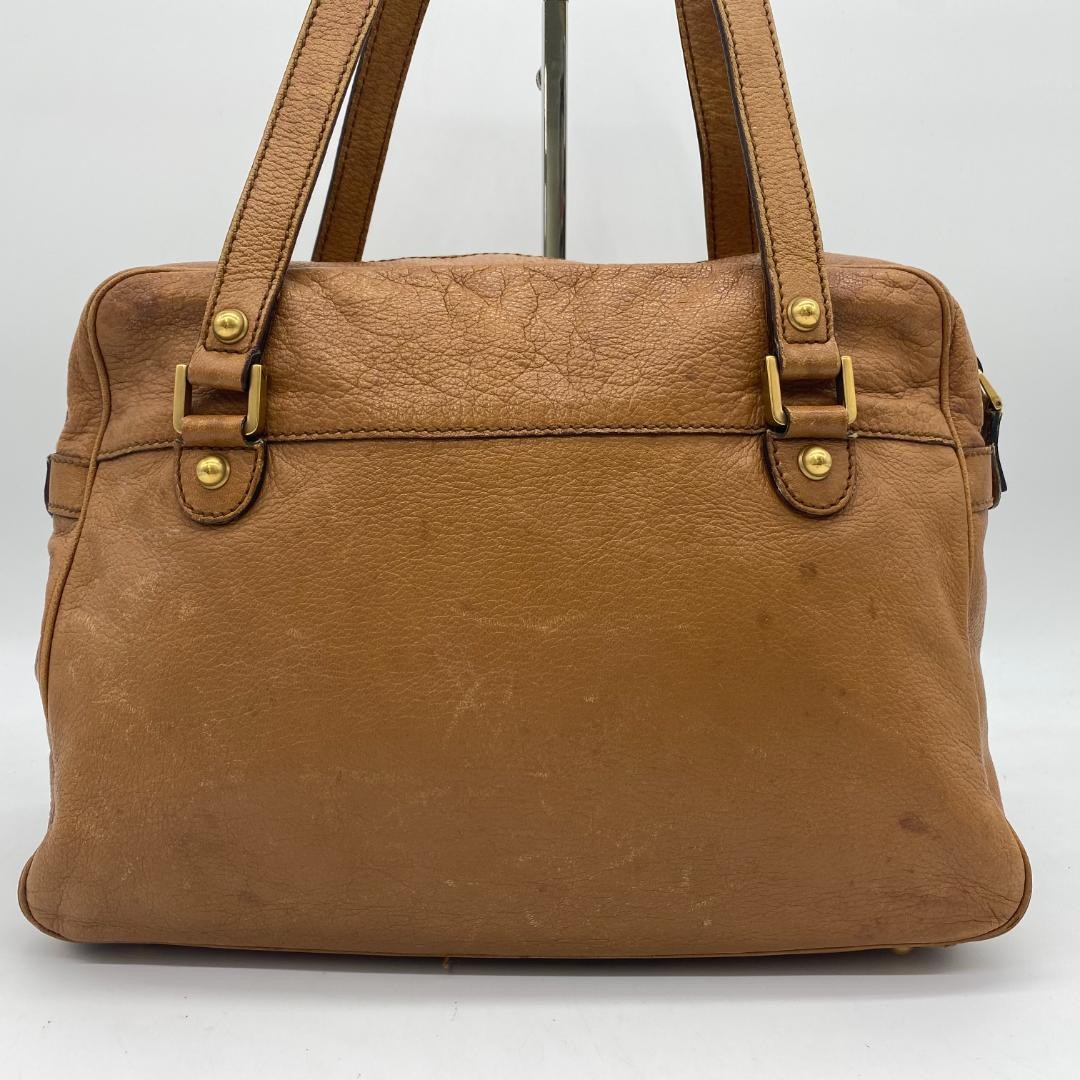 GUCCI Tote Bag with Interlocking G and Blondie in Brown Leather from Japan HJ