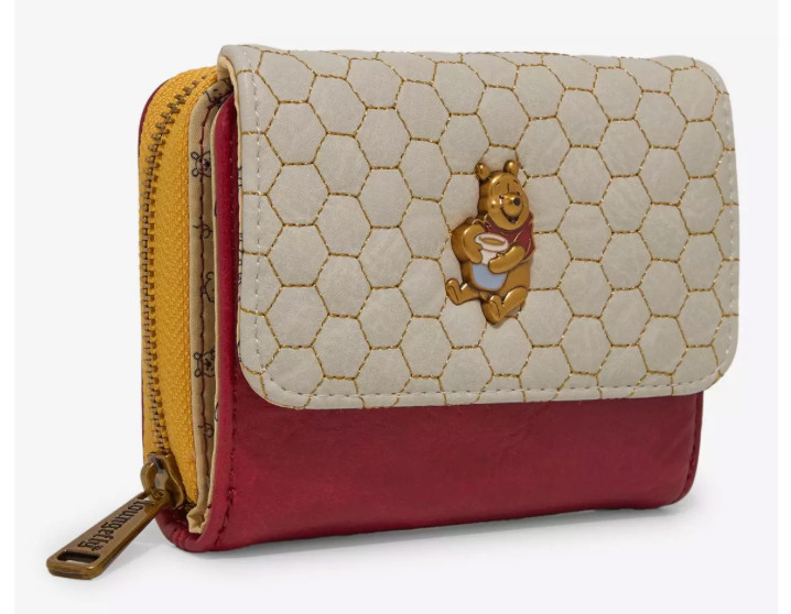 EXCLUSIVE Loungefly Disney Winnie Pooh Honeycomb Crossbody Wallet 2PC Set NWT