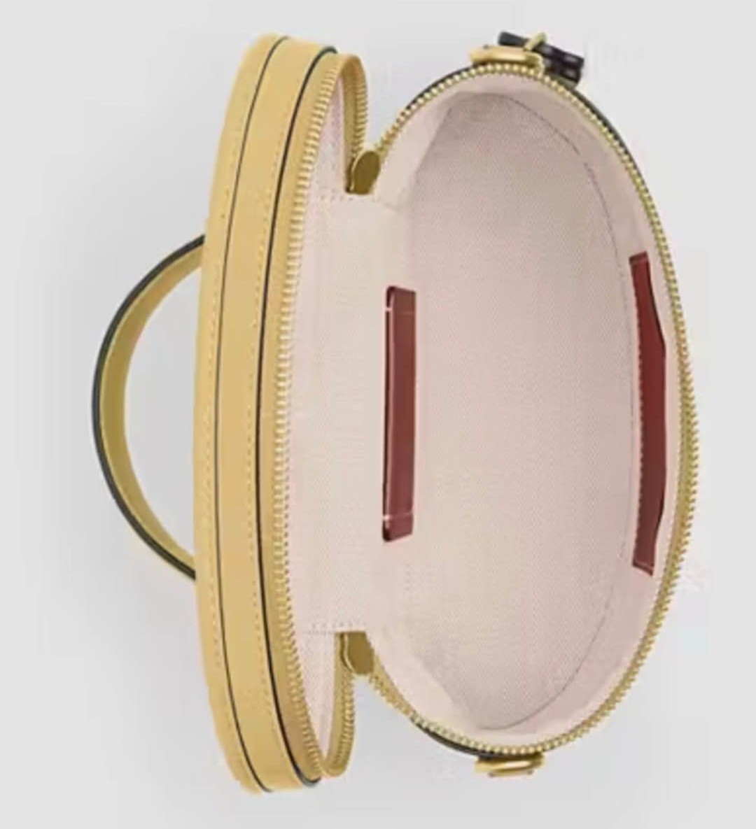 COACH Trail Bag GloveTanned Leather Crossbody Shoulder Butter Yellow CBG93 New