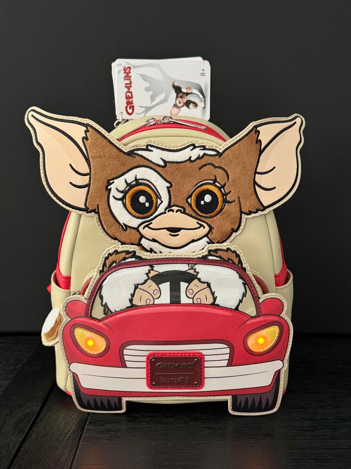 Loungefly Gremlins Gizmo Light-Up Headlights Mini Backpack NWT