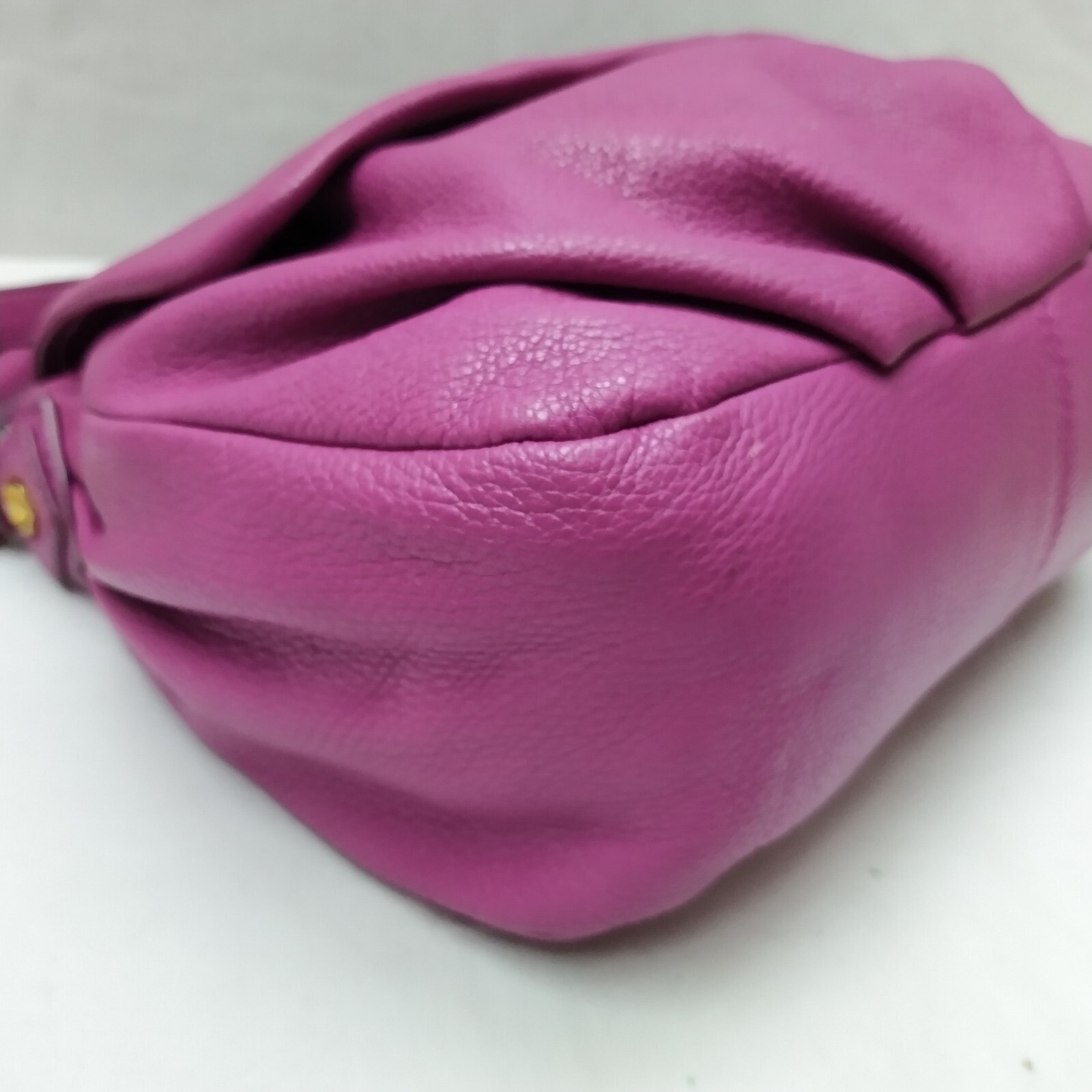 Marc By Marc Jacobs Classic Q Magenta Pebbled Leather Crossbody Shoulder Bag