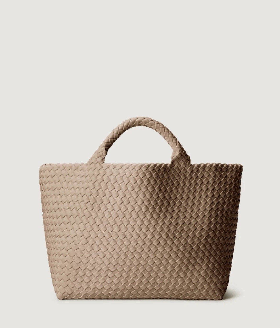 Naghedi St Barths Medium Tote Bag Cashmere Woven Taupe