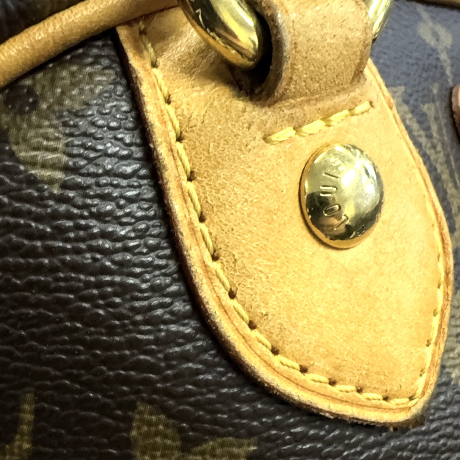 LOUIS VUITTON Montorgueil PM monogram Shoulder bag Brown Leather PVC M95565