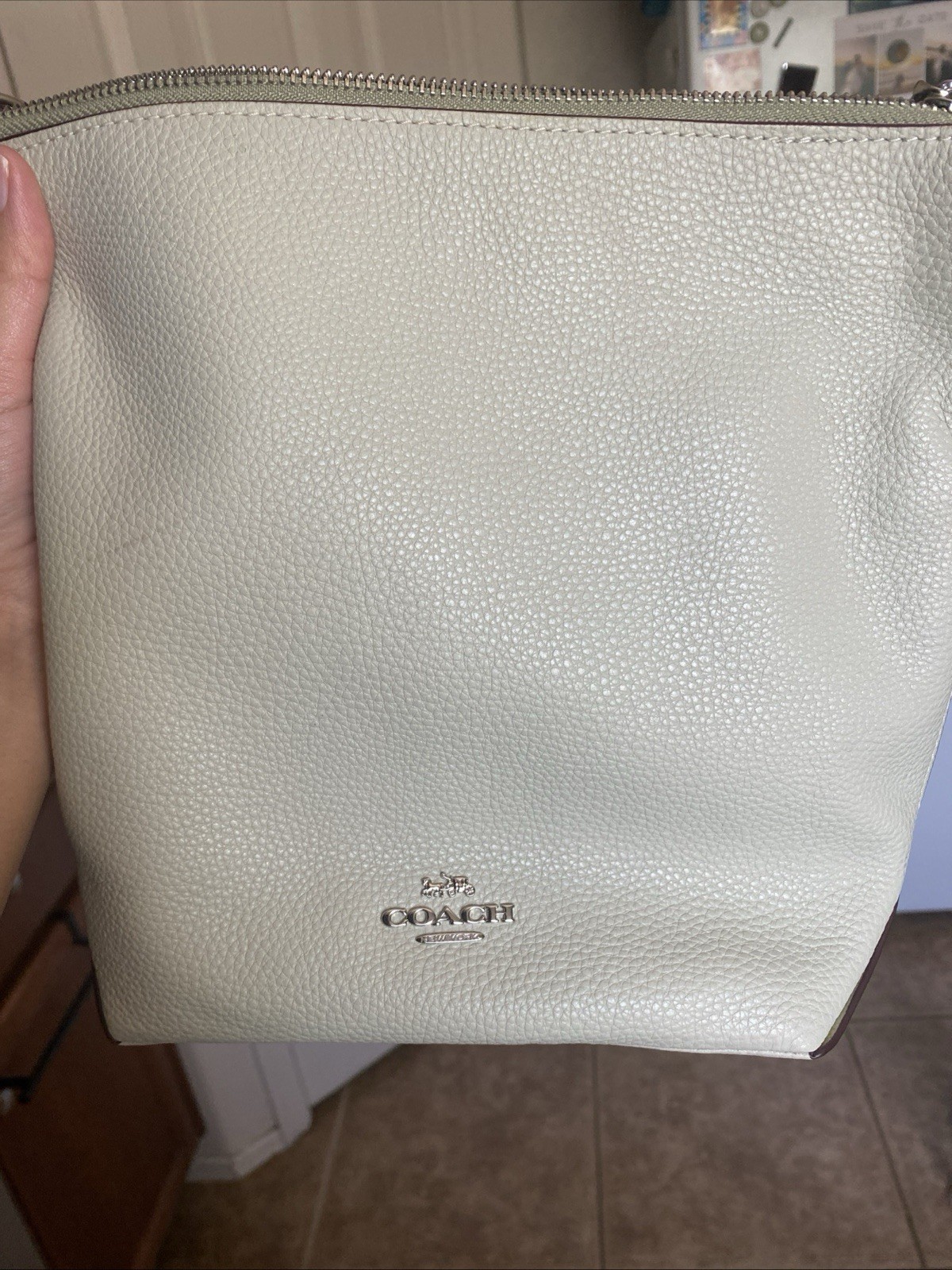 Coach Mint Green Slouch Purse with Detachable Strap Excellent Condition