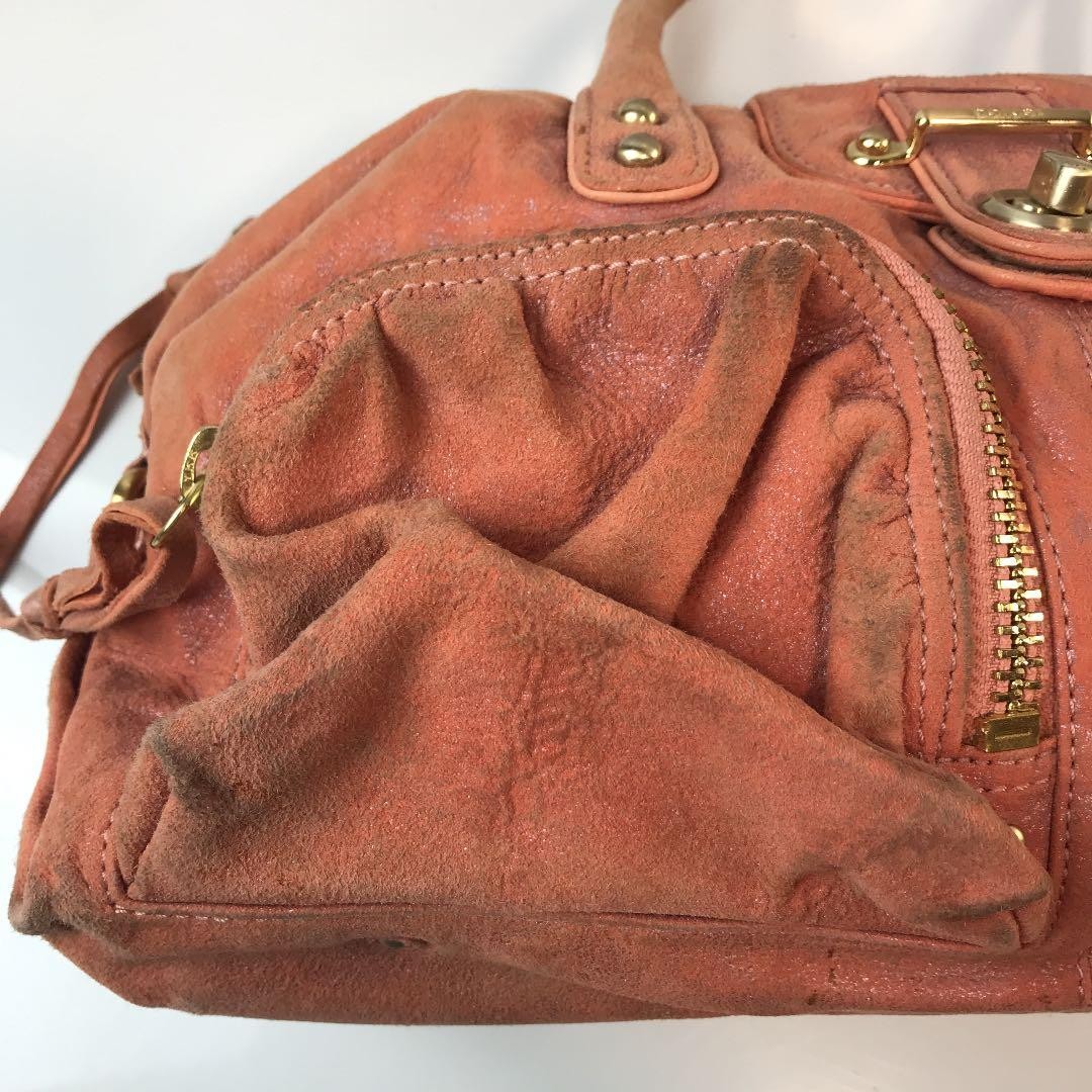 Botkier Shoulder Bag 15cm Height 35cm Width 12cm Depth Salmon Pink