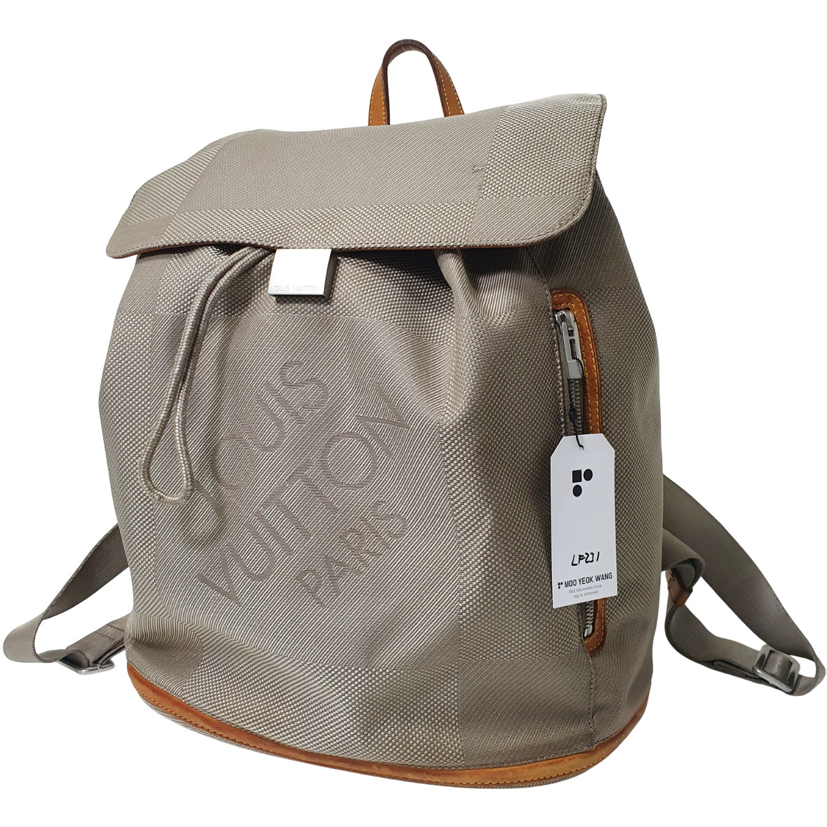 Authentic Louis Vuitton Pionie Damier Geant Backpack M93056 Guaranteed Bag LF231