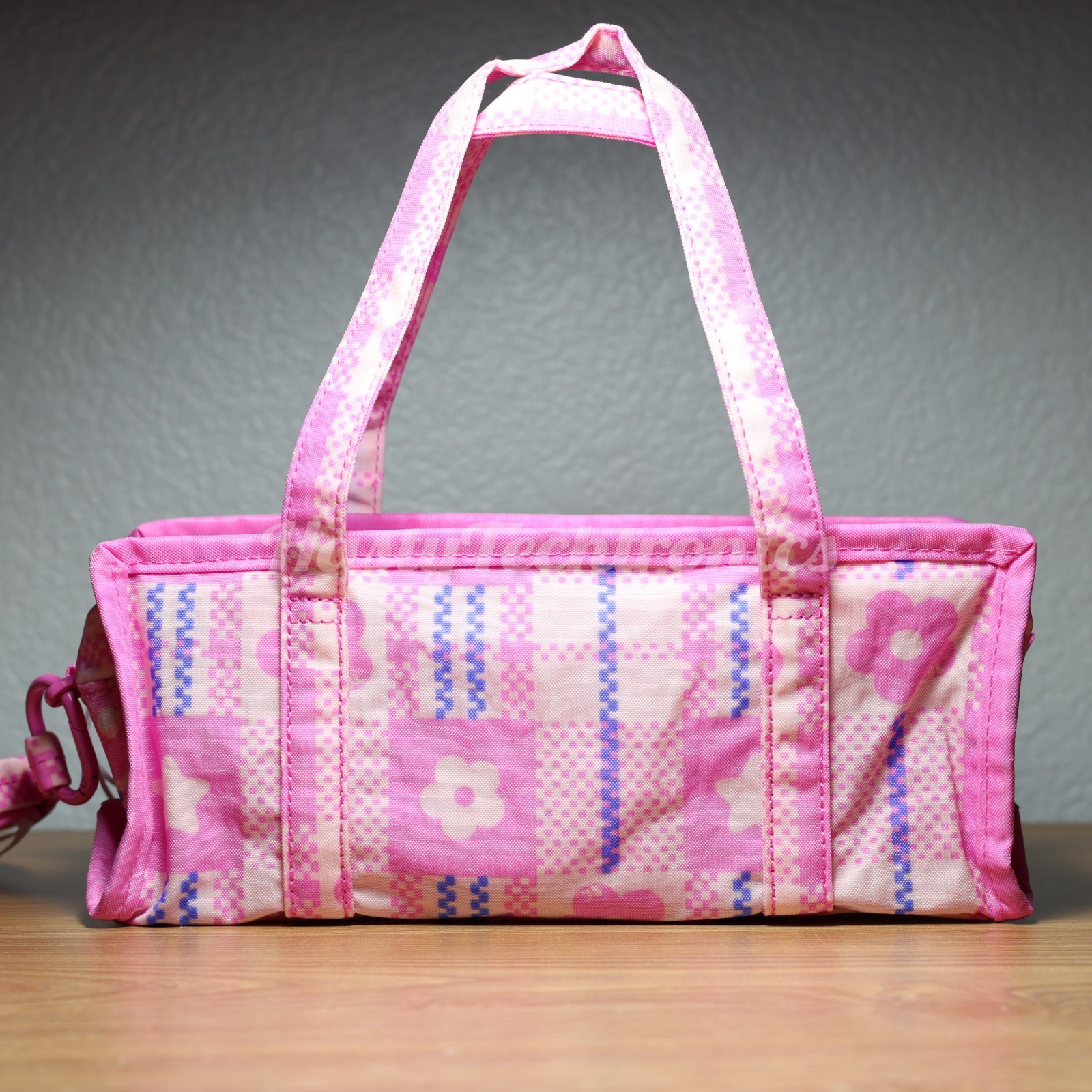 Sandy Liang x BAGGU Mini Nylon Market Bag in Market Plaid Pink – New In-hand!