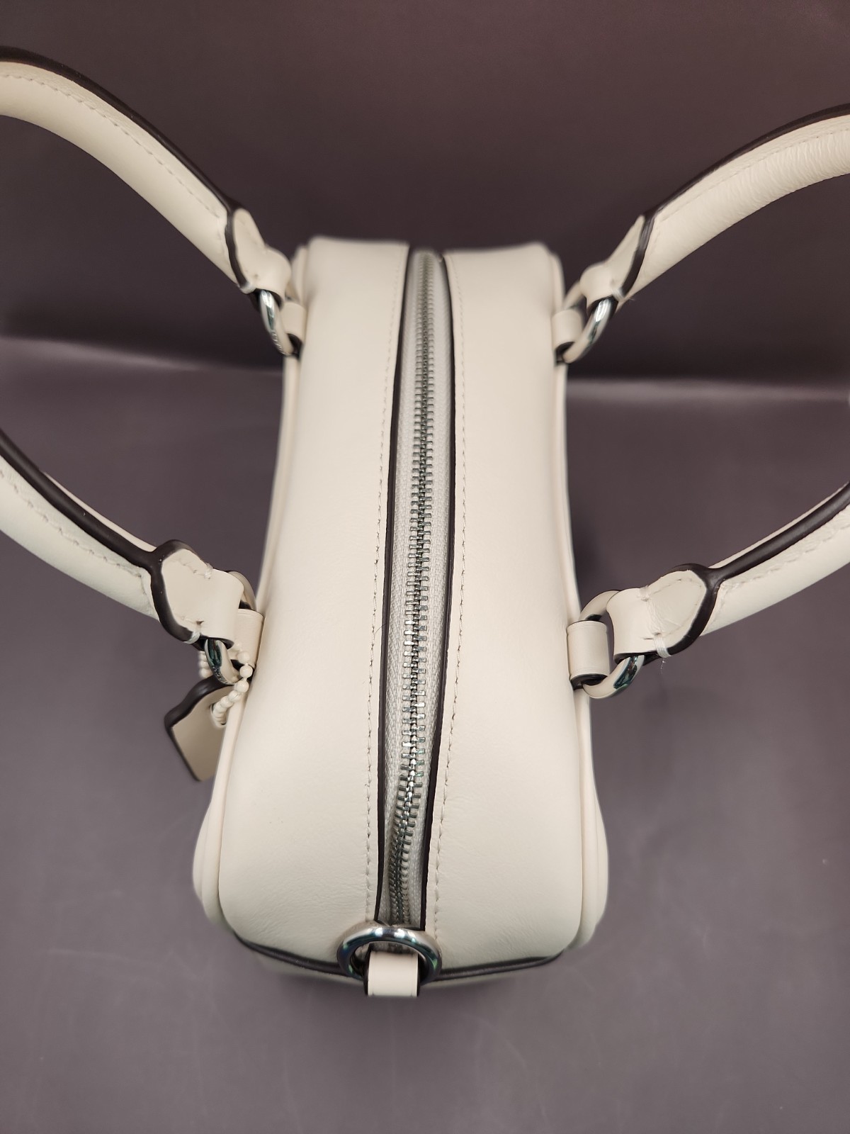 NEW Coach Small Smooth Leather Satchel Bag – White Chalk # D2557-CT776