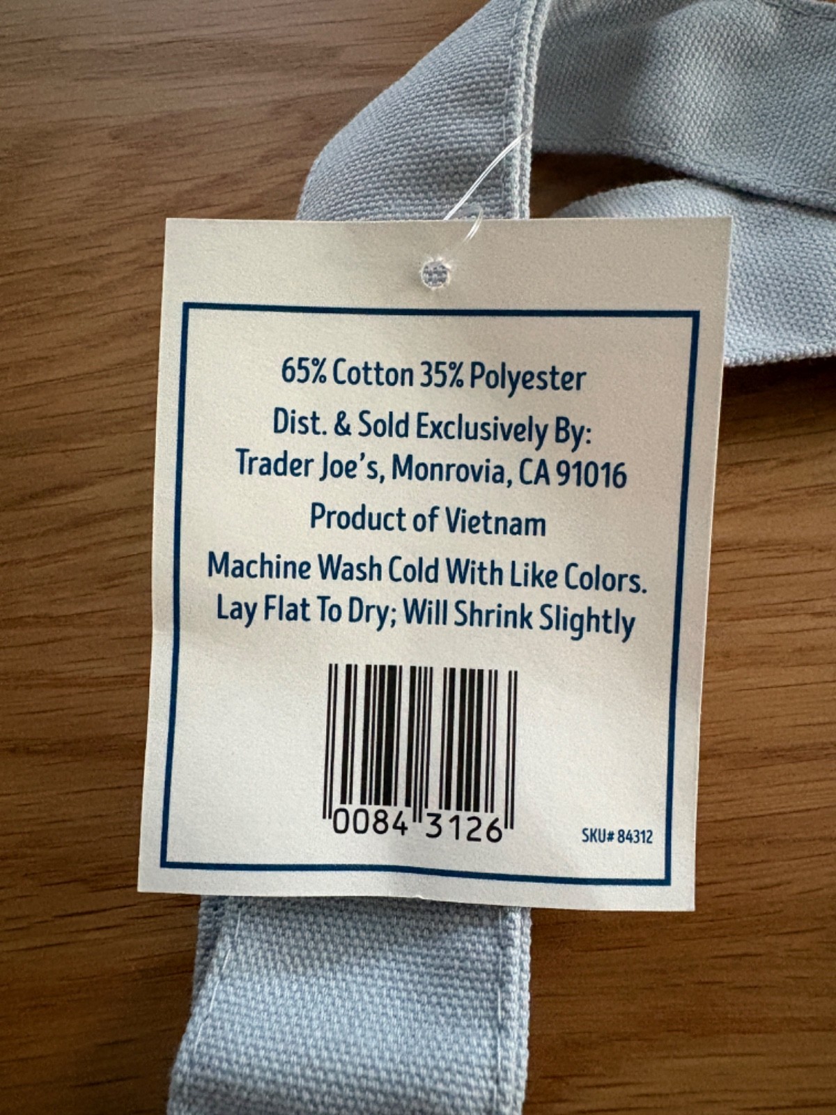 Trader Joe’s Striped Mini Canvas Tote Bag (Set of 4)