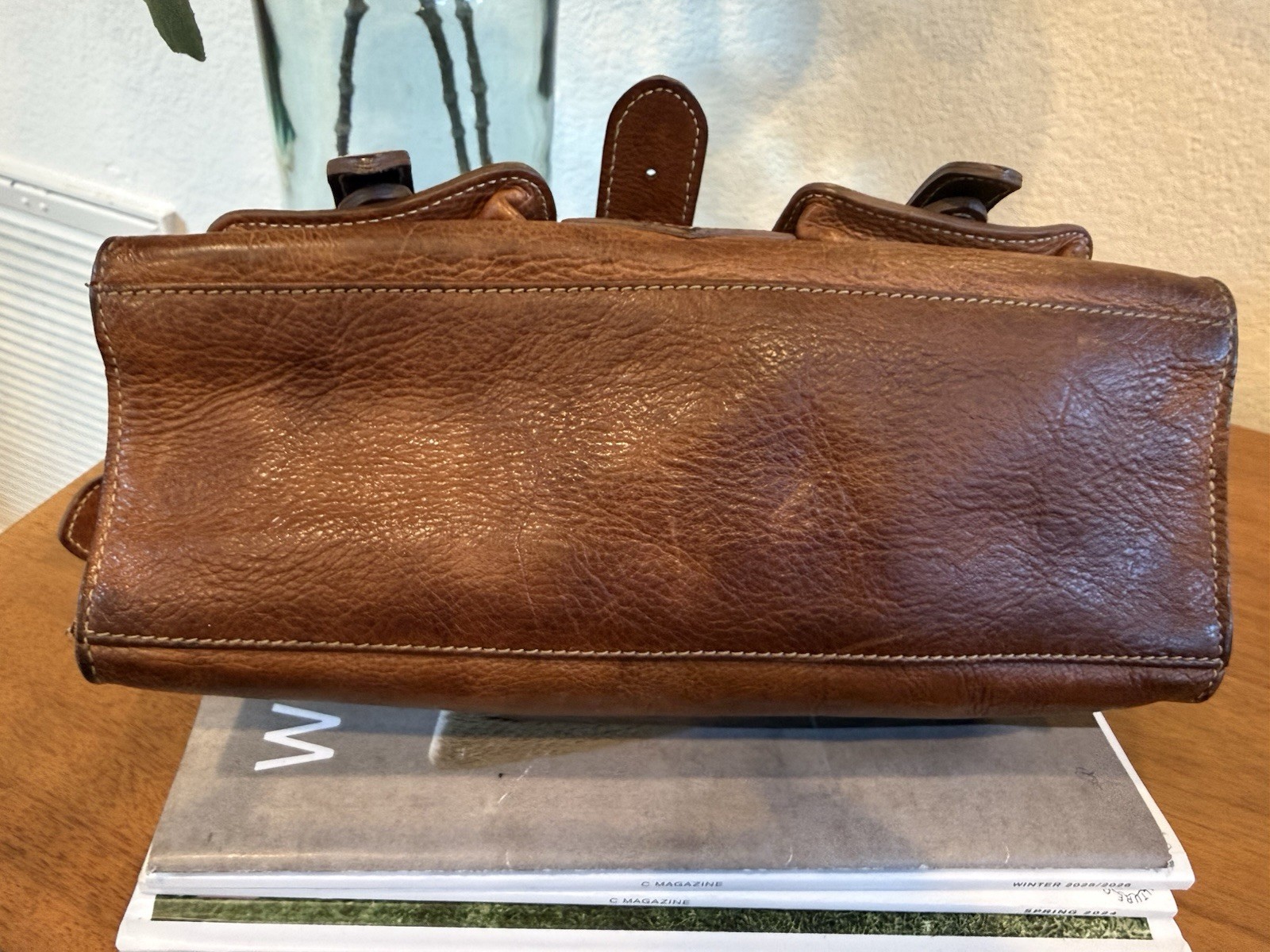 Authentic UK Mulberry Blenheim shoulder bag in classic oak leather