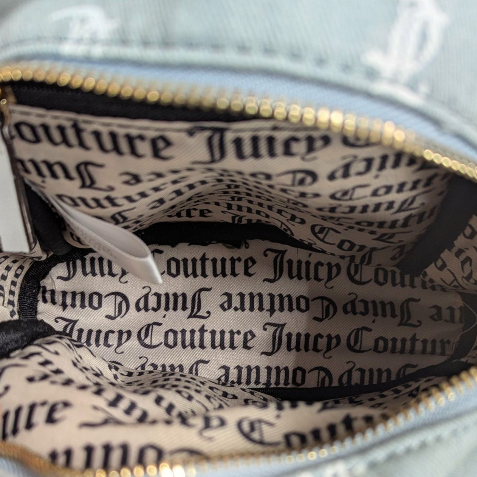 Juicy Couture Soft Denim Mini Backpack – 10 Inches – Slightly Used Condition