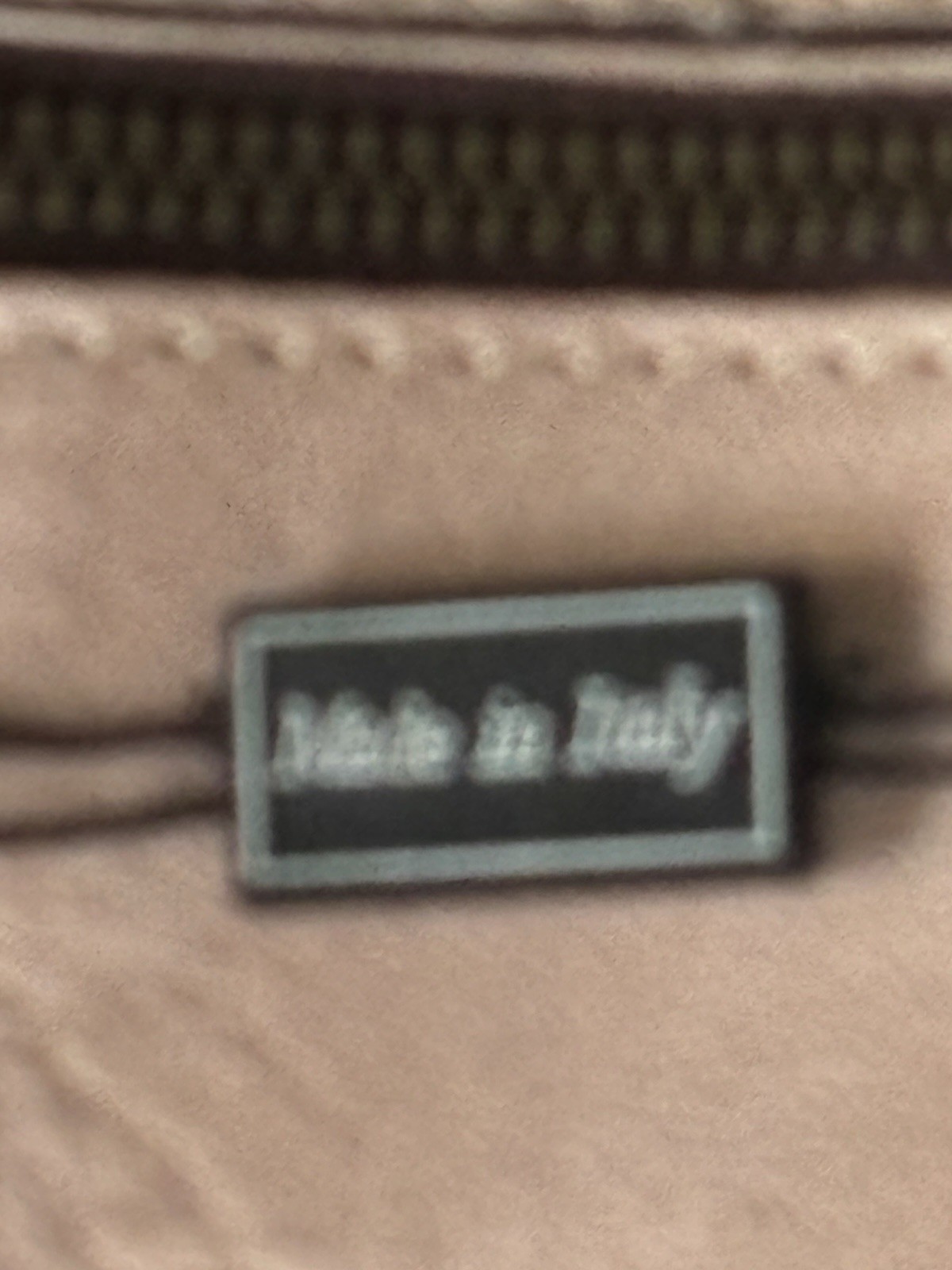Maxon- Made In Italy Light Pink Leather Handbag Leather