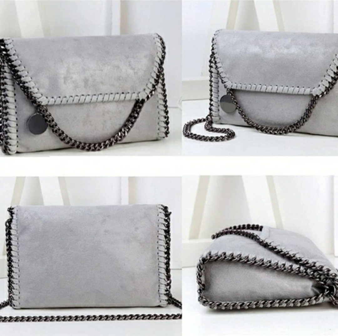 MERSI ALICIA VEGAN LEATHER CHAIN STRAP CROSSBODY PURSE