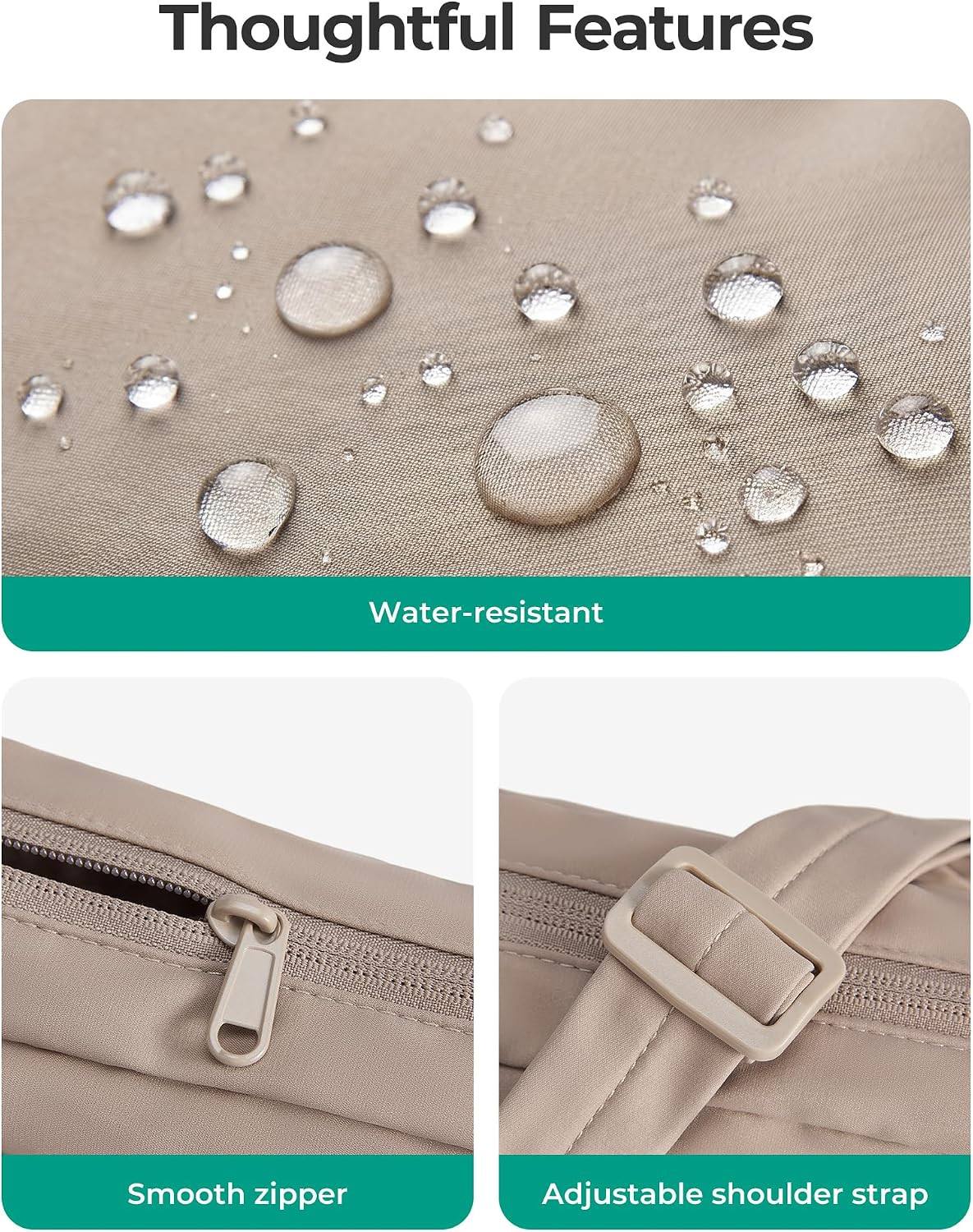 Mini Foldable Crossbody Bags for Women, Cute Travel Purses | 2.4L Mini for Daily