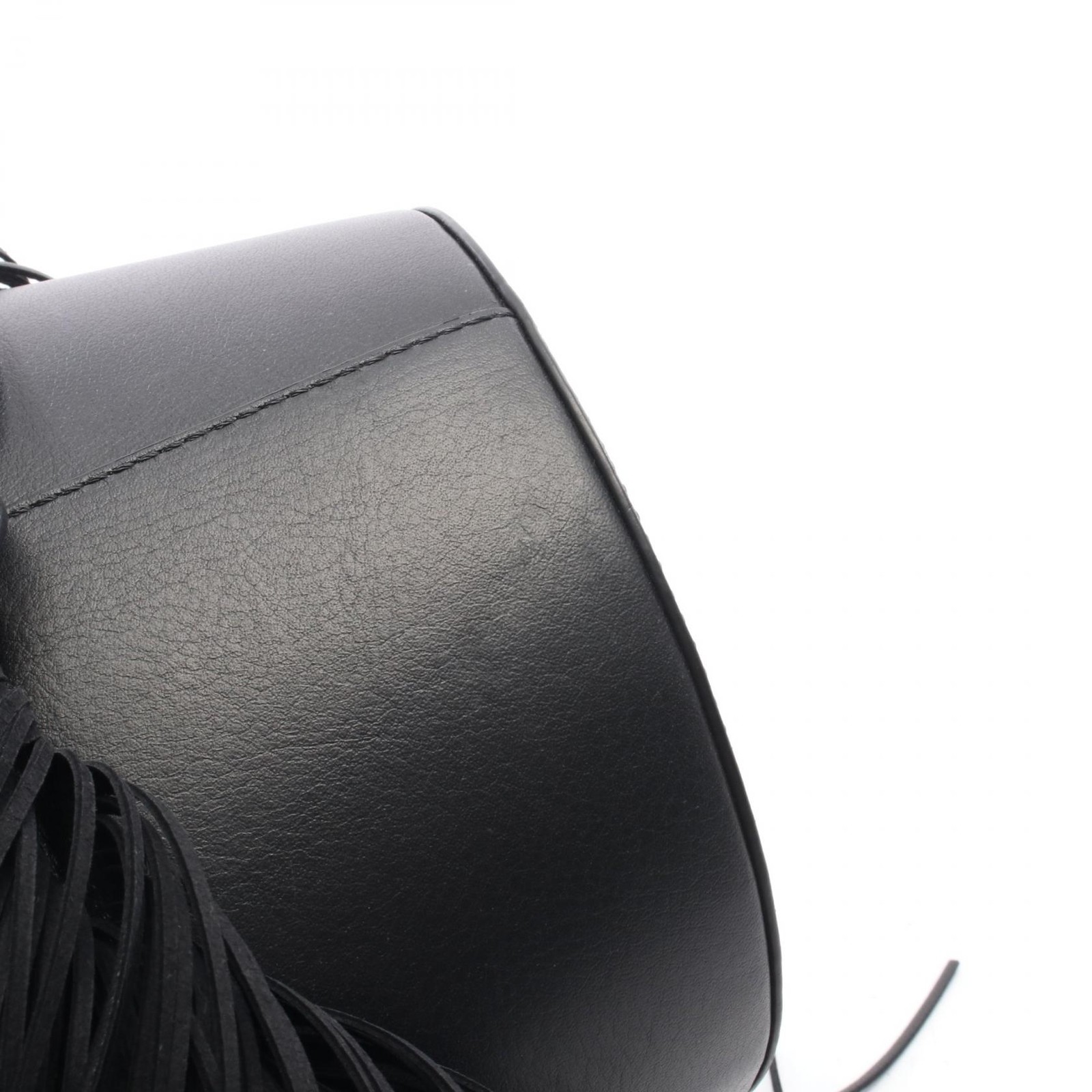 J&M Davidson FRINGE CARNIVAL MINI Shoulder Handbag 1856N 7502 leather Black Used