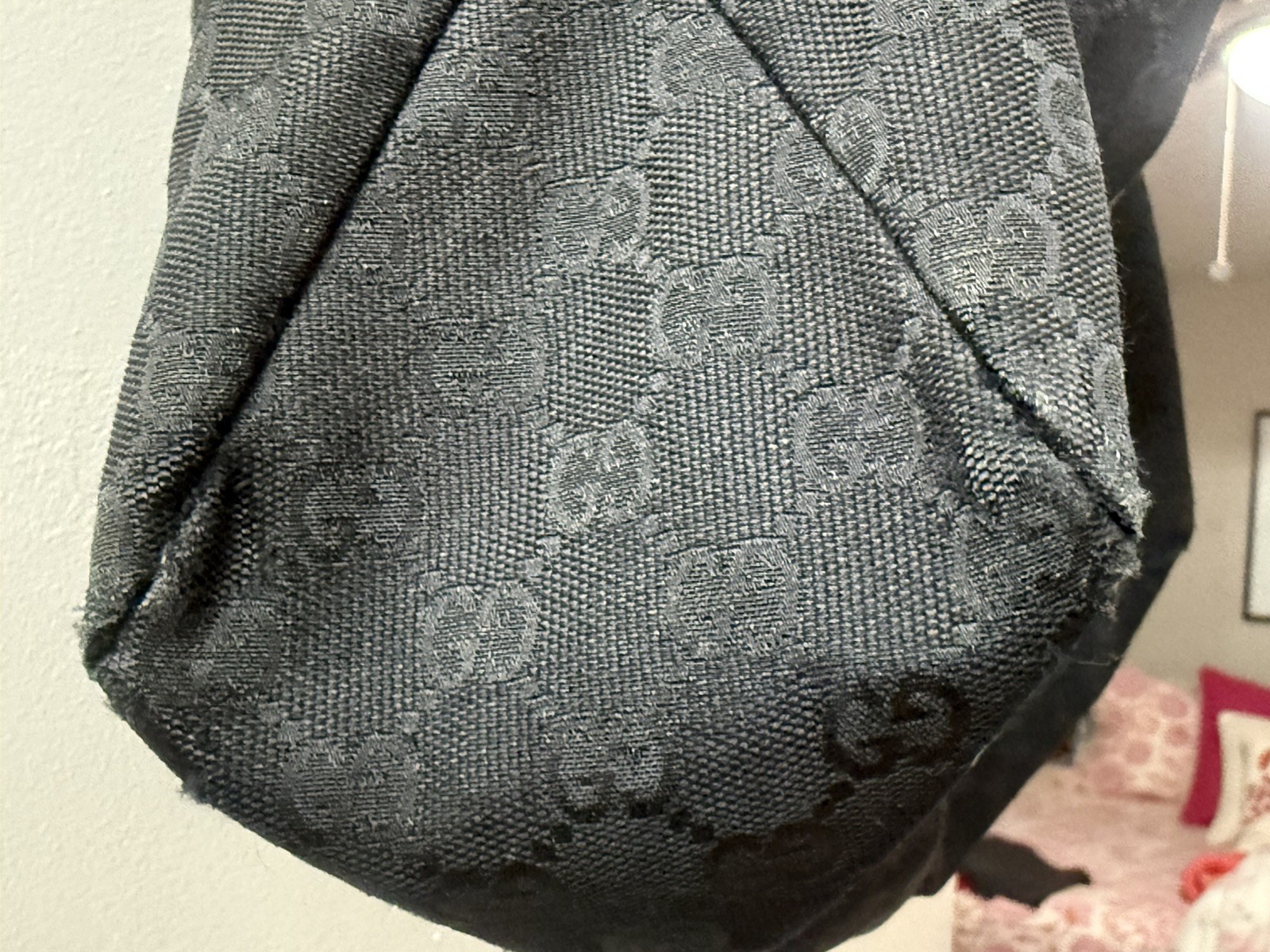 Large Authentic Gucci GG Horse Bit Hobo