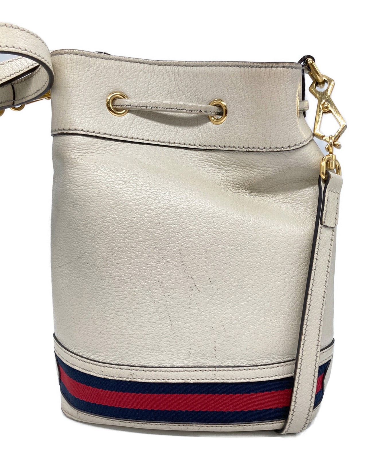 Gucci Small Bucket Shoulder Bag 719884 Ivory G Stamp #TFB3563