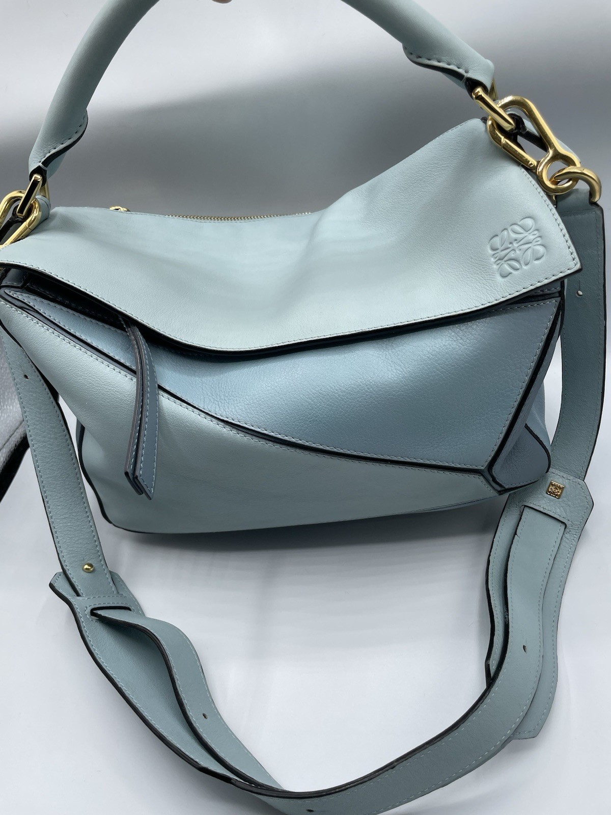 Loewe Puzzle Shoulder Bag Multi Color Blue