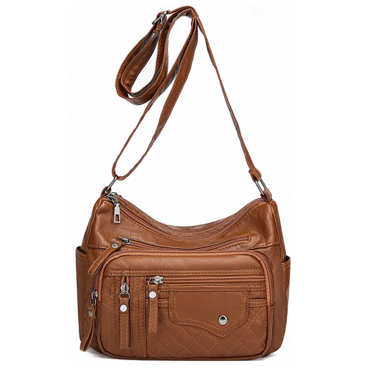 Multi Layer Crossbody Bag Women’s Bag Shoulder Bag Wear-resistant PU Fabric