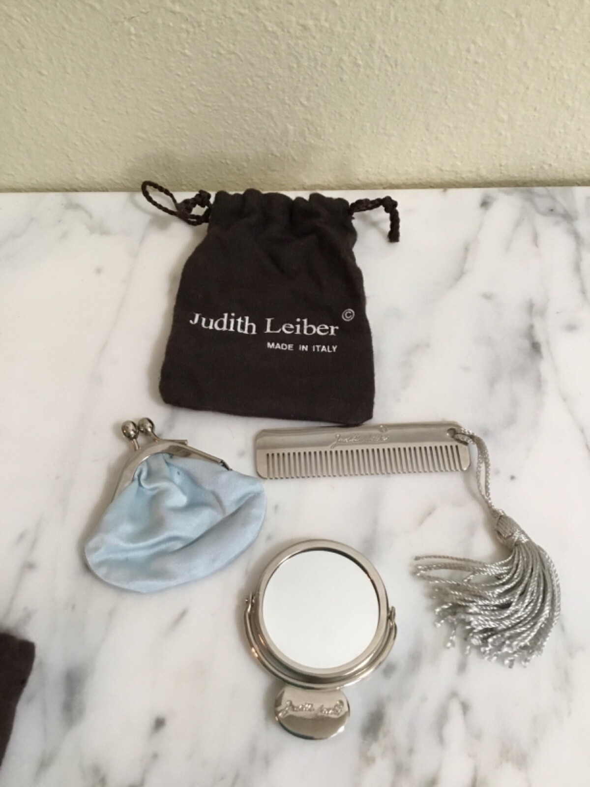 Vintage Judith Leiber Lizard Purse with Accessories
