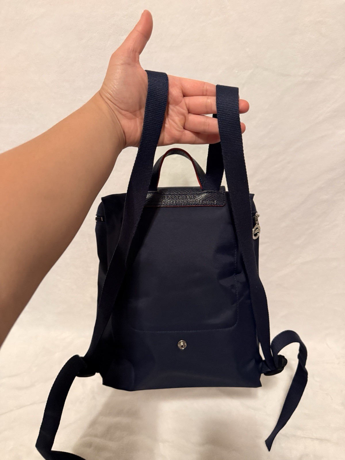 Longchamp Le Pliage Club Backpack in Navy Blue