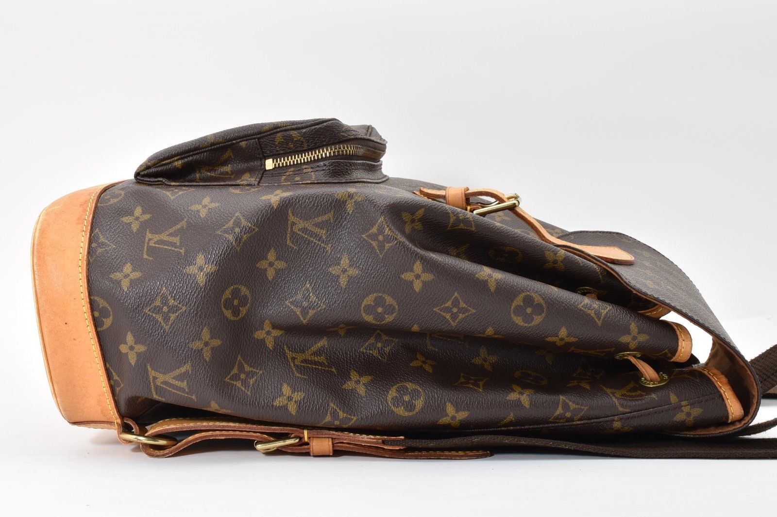 LOUIS VUITTON Montsouris GM Women Bag M51135 Monogram canvas Brown From JAPAN