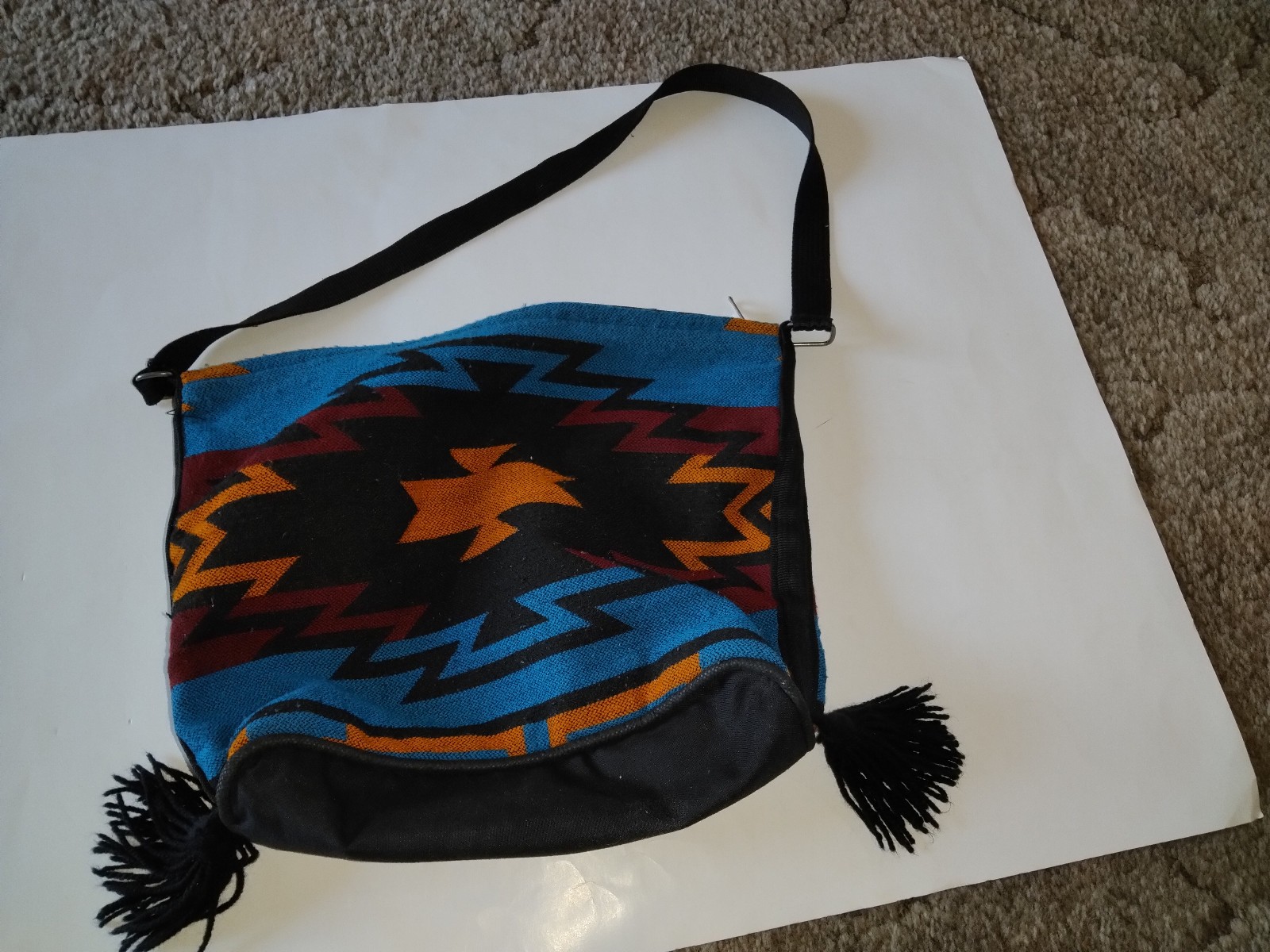 Cloth Tote Bag with Zipper and Strap , 14 x 13 in.