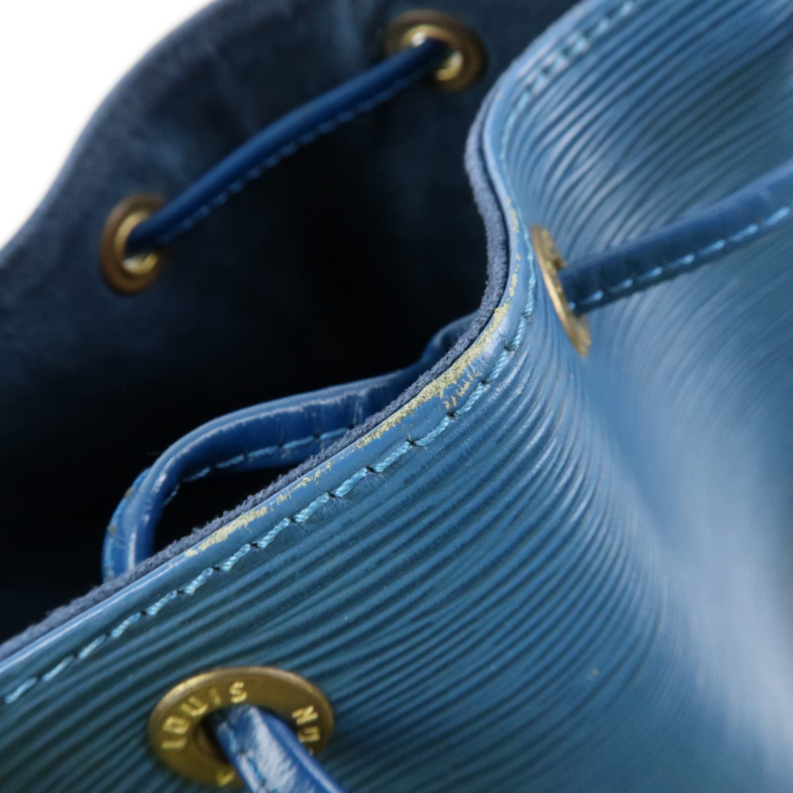 Louis Vuitton Epi Noe Leather Shoulder Bag Toledo Blue M44005 Authentic Used F/S