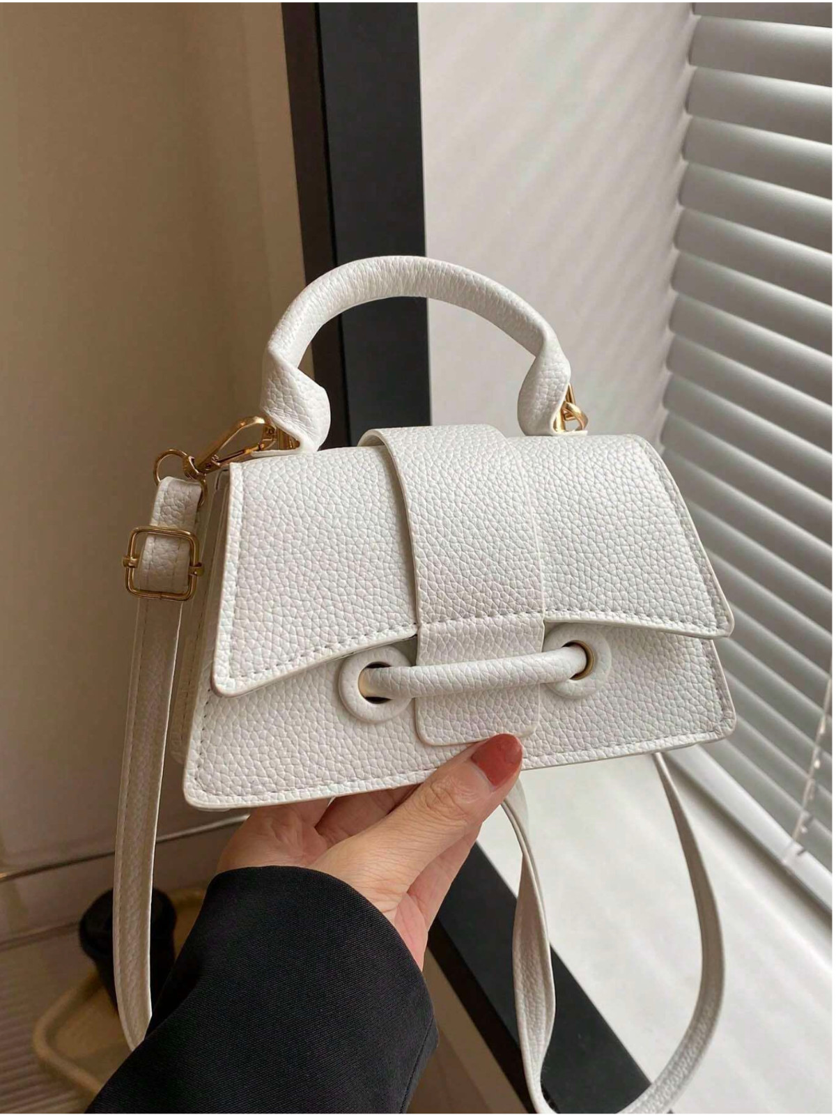 White Crossbody Bag One-Shoulder Handbag