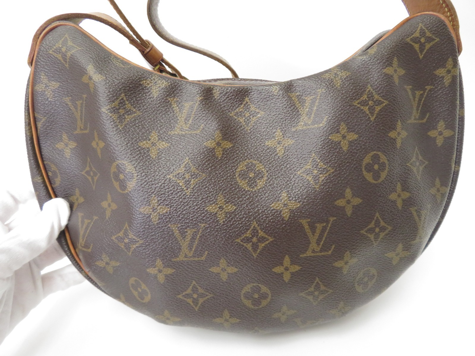 Authentic Louis Vuitton Monogram Croissant MM Shoulder Bag F#51435