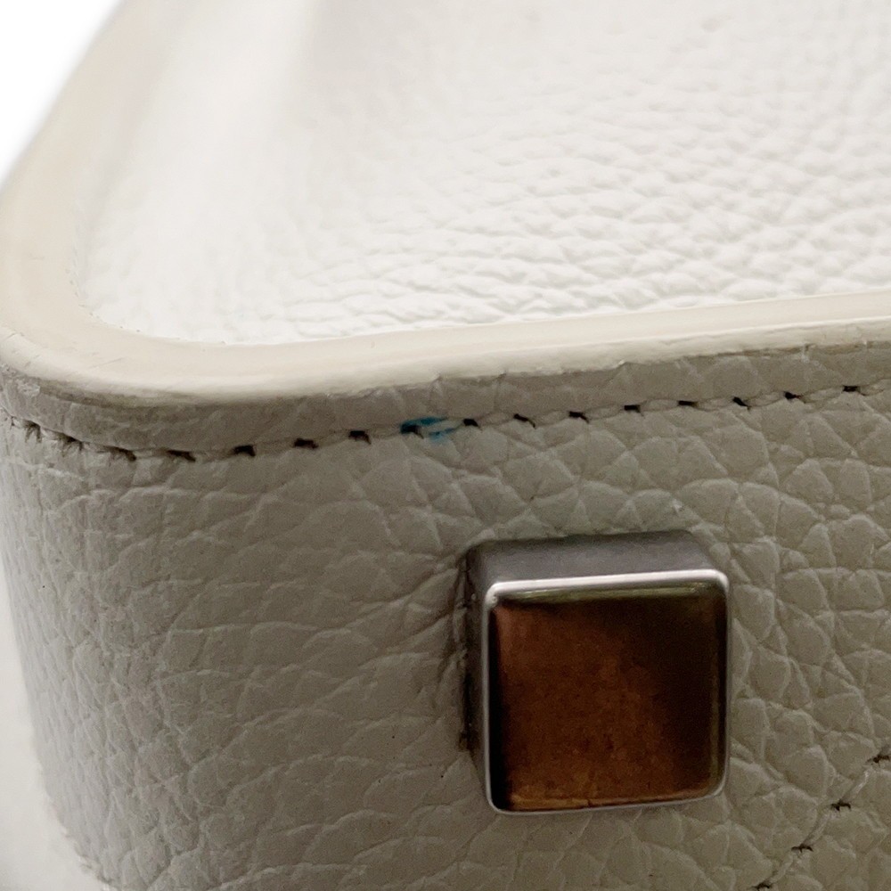 CELINE Luggage Size micro Leather White 189793DRU.09SO