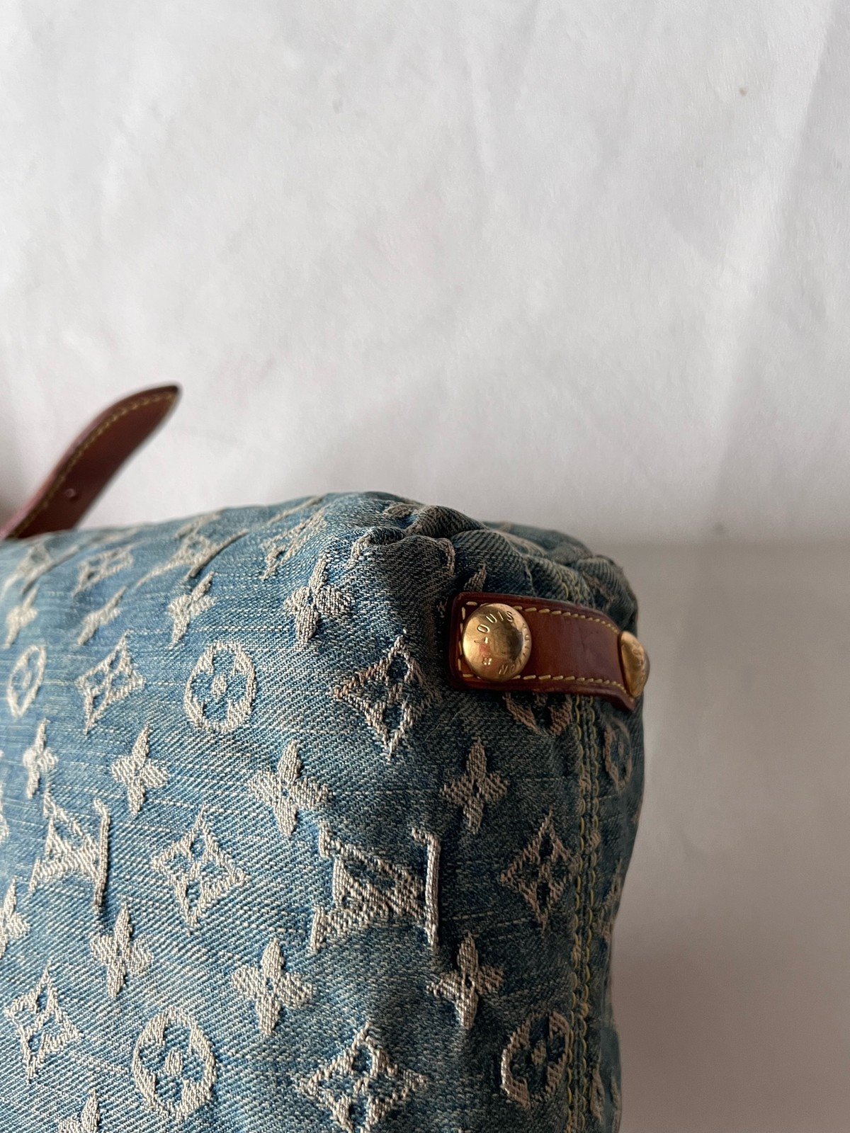 Louis Vuitton Monogram Denim Baggy Normal Blue Denim Shoulder&Crossbody Bag Duty