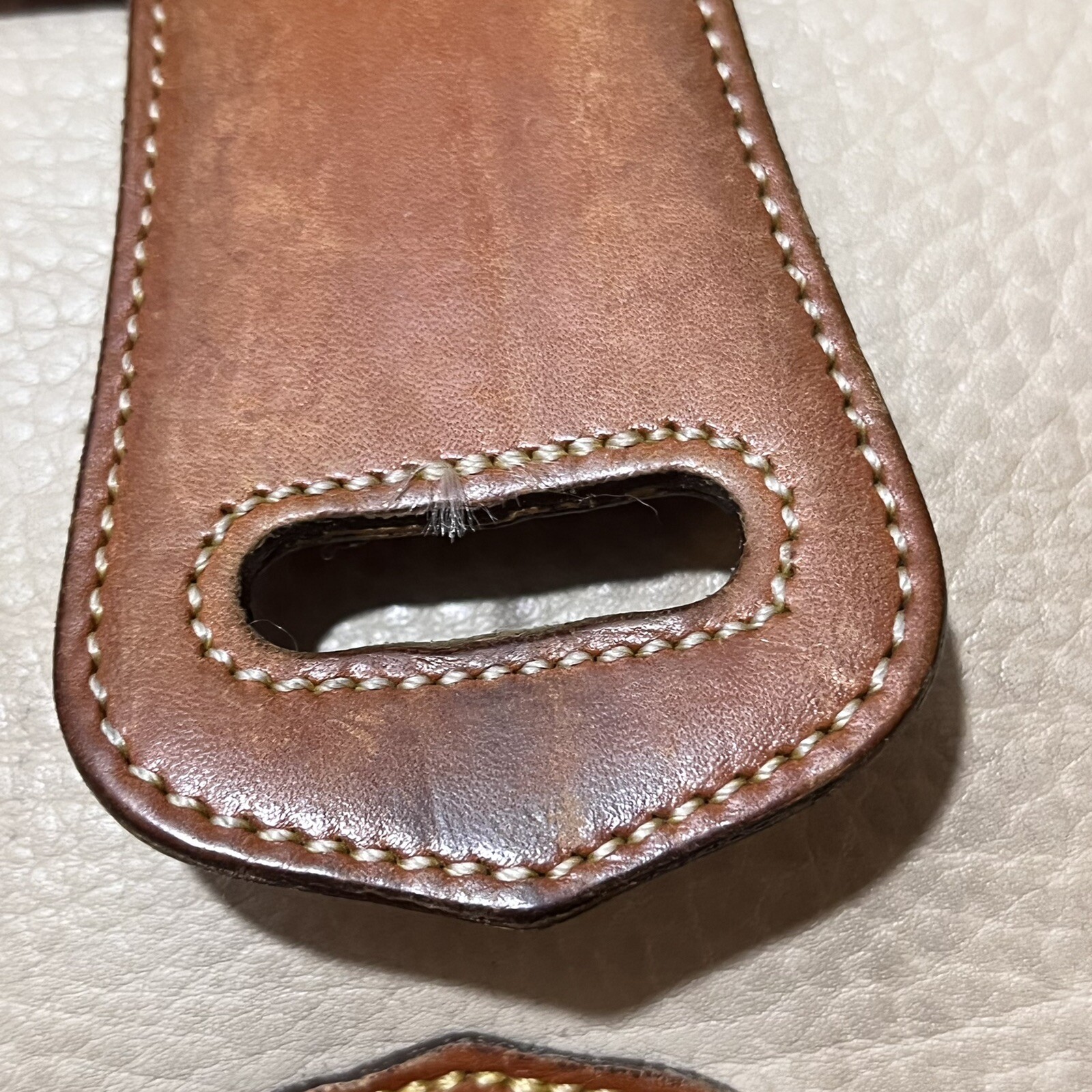 Vintage Dooney & Bourke Purse R25 Medium Essex Bone British Tan Leather