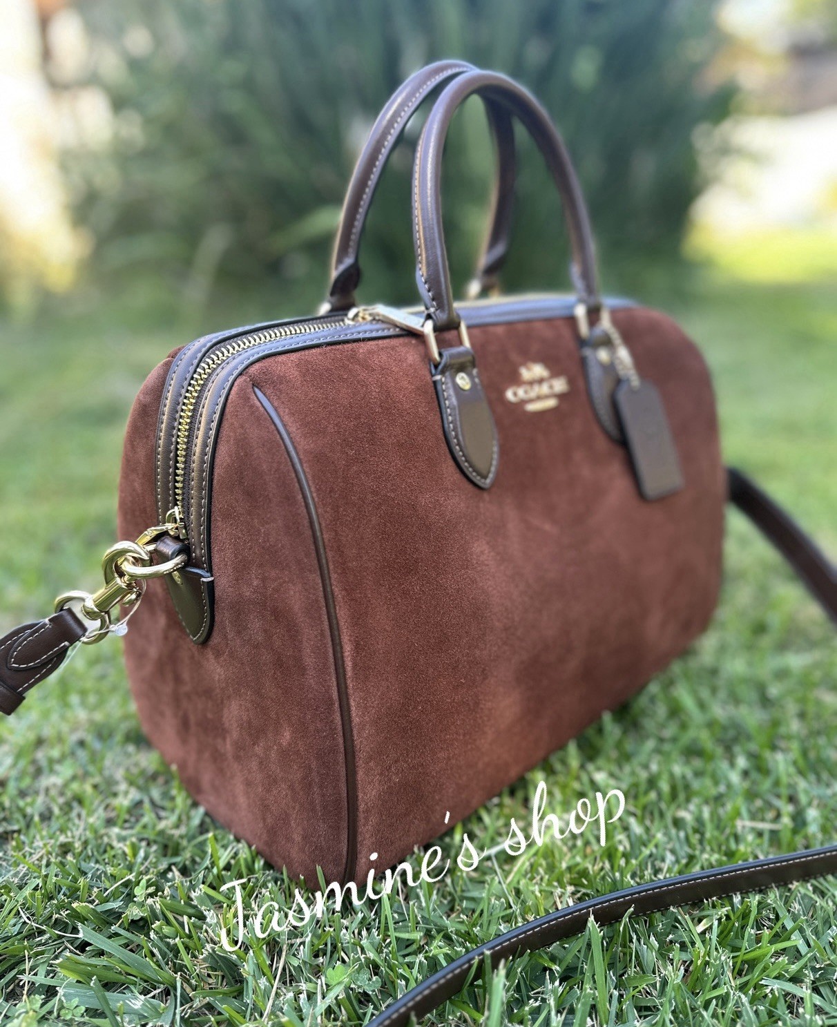 NWT Coach Rowan Large Satchel Bag Leather CV960 Maple