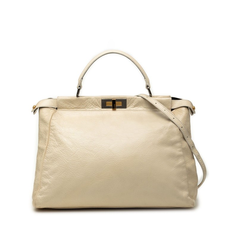 FENDI Peekaboo Large Handbag One Shoulder Bag 2WAY 8BN210 Women【Used】