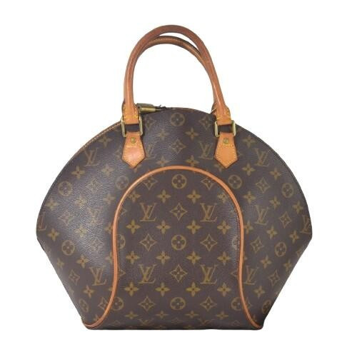 Louis Vuitton Ellipse MM Monogram Handbag M51126 Brown Top Handle Bag LV