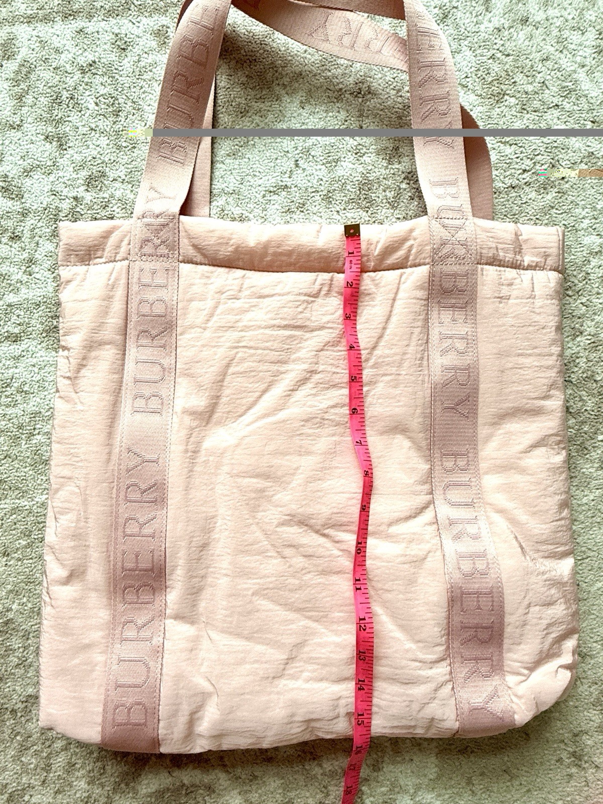 BURBERRY Large Pink Tote Bag 16″x16″ ~BRAND NEW IN PACKAGE AUTHENTIC