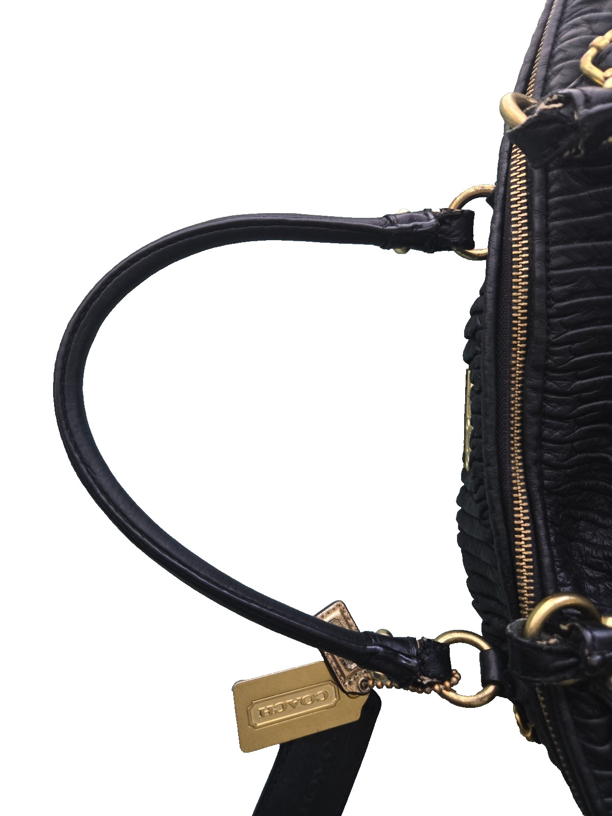 Authentic Coach Madison Gathered Leather Sophia Satchel (Style No. 15947)