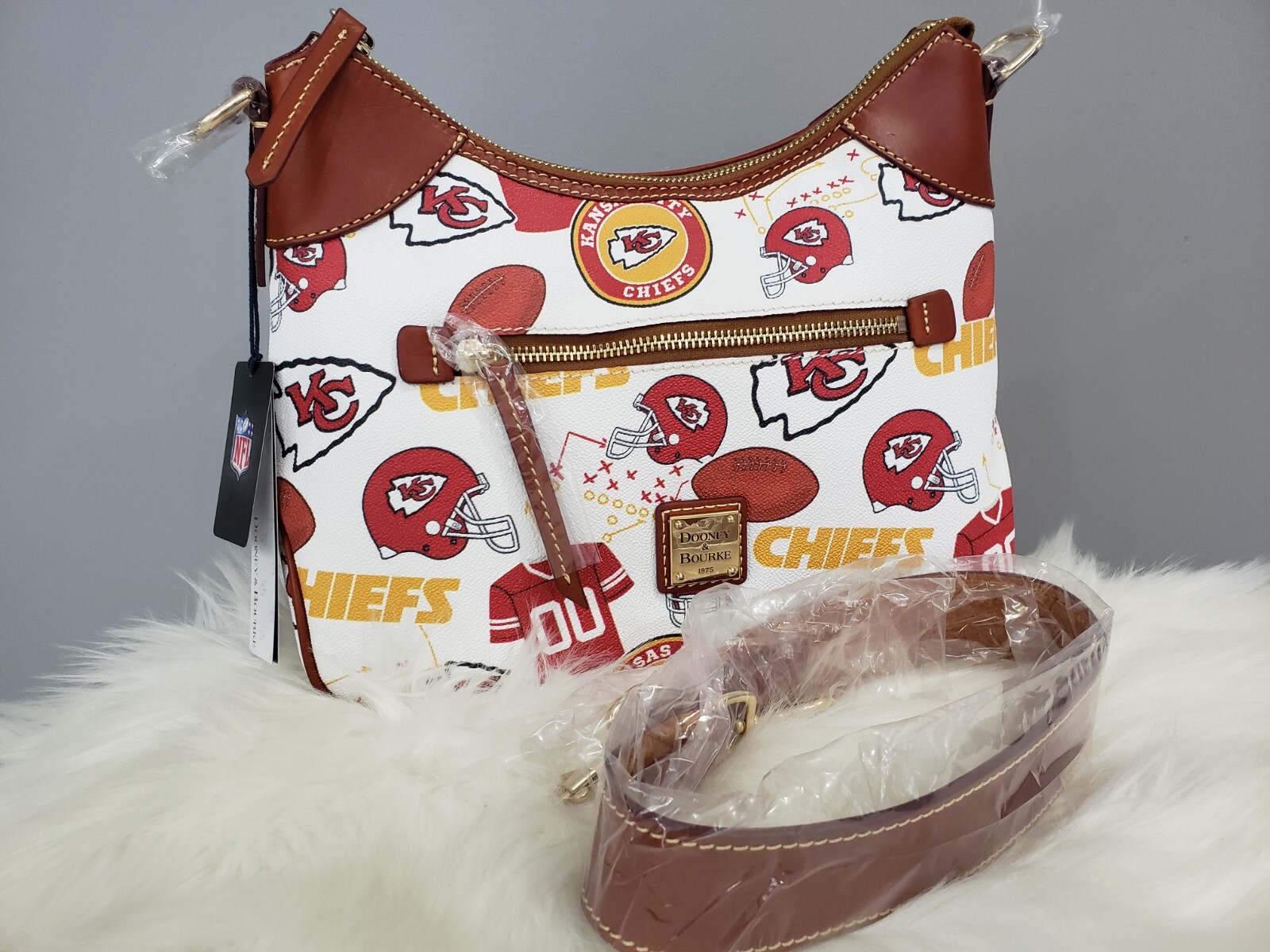 NEW Swiftie Kansas City Chiefs Dooney Bourke Purse BOHO Taylor Swift NFL Team