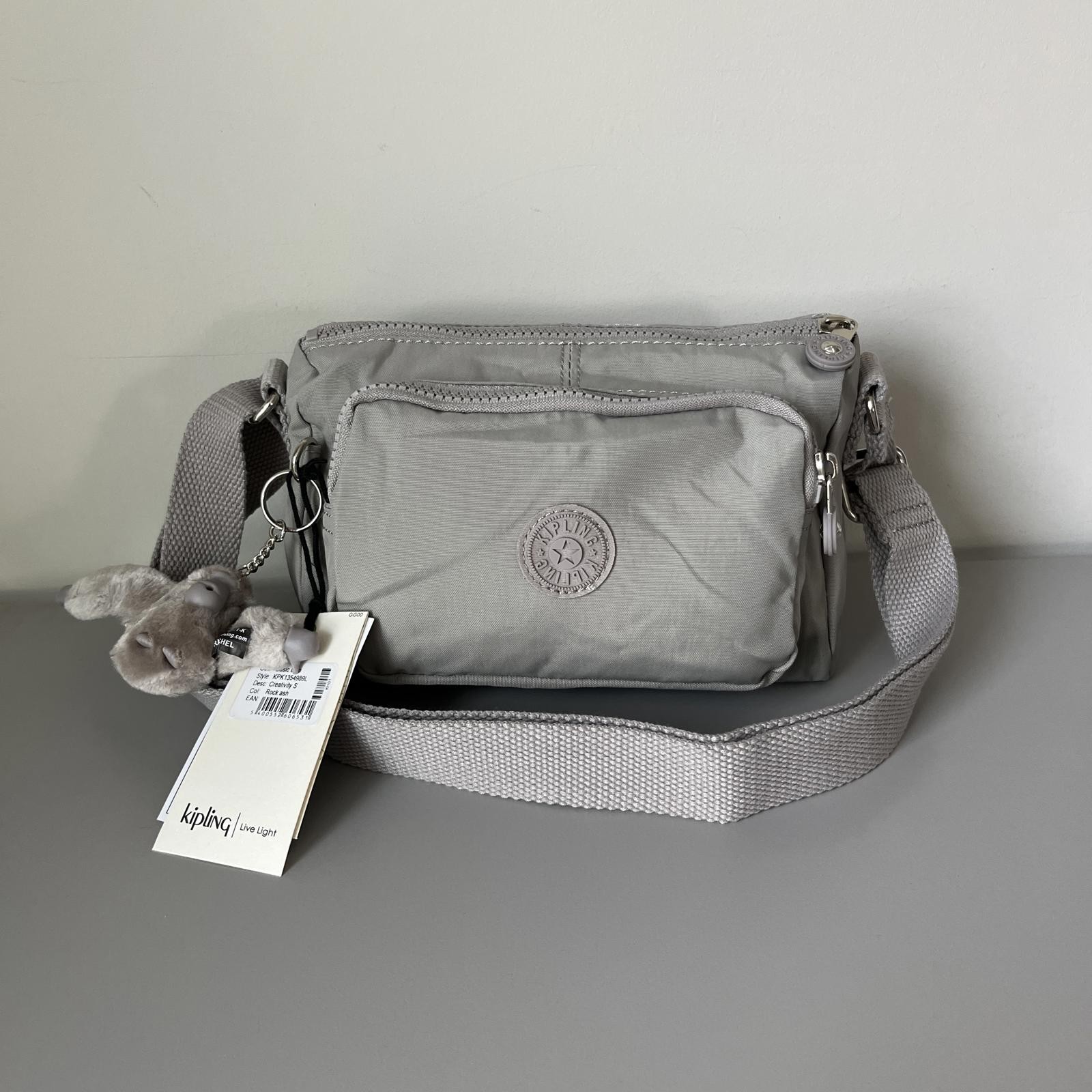 Kipling Reth Small Crossbody Bag in Rock Ash NWT