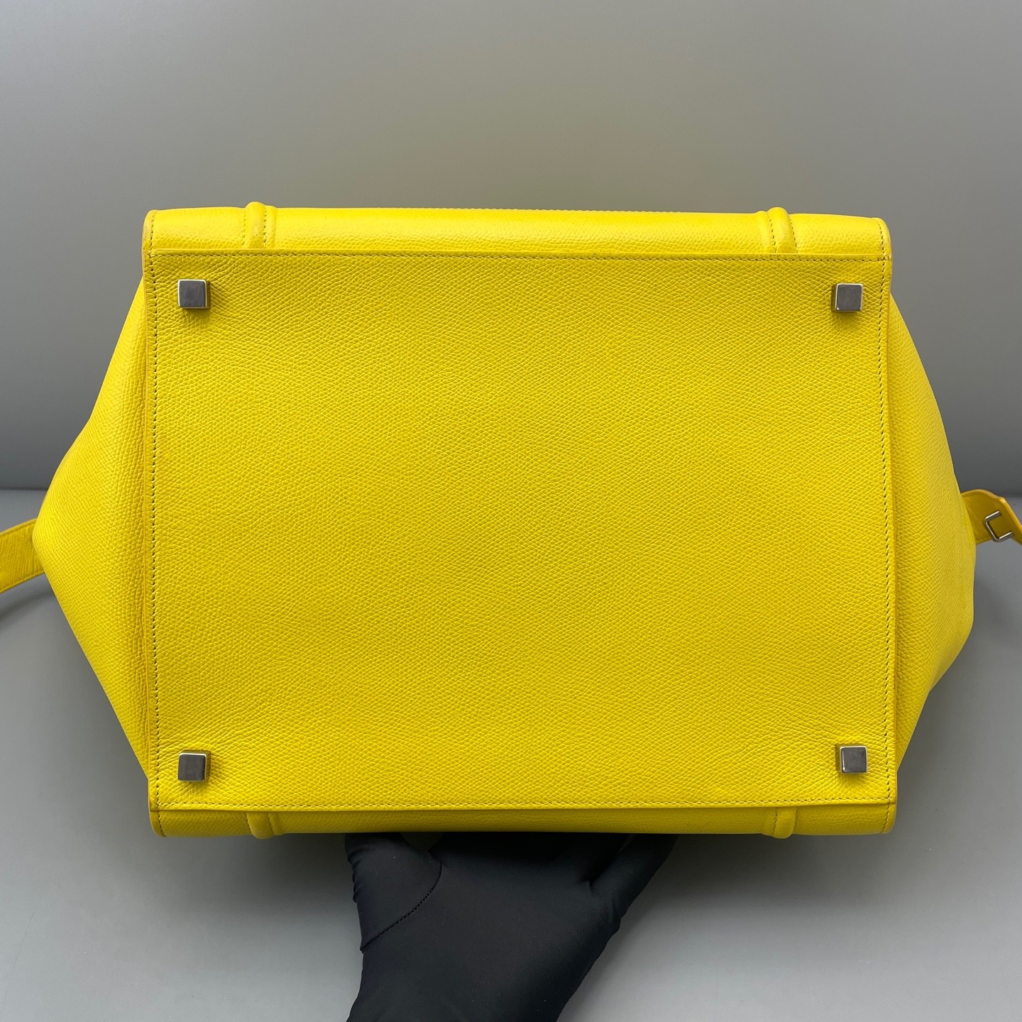 Celine Luggage Phantom L Yellow Grained Calfskin Hand & Shoulder Bag Duty Paid