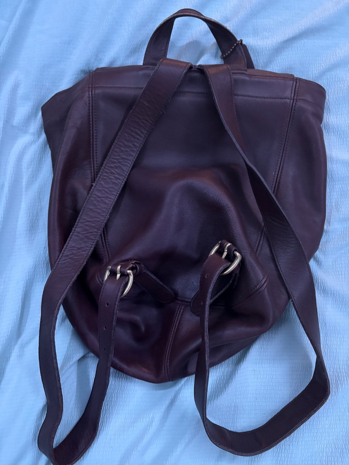 COACH Soho Vintage Brown Leather Backpack Rucksack Day Bag Daypack 4134 USA EUC