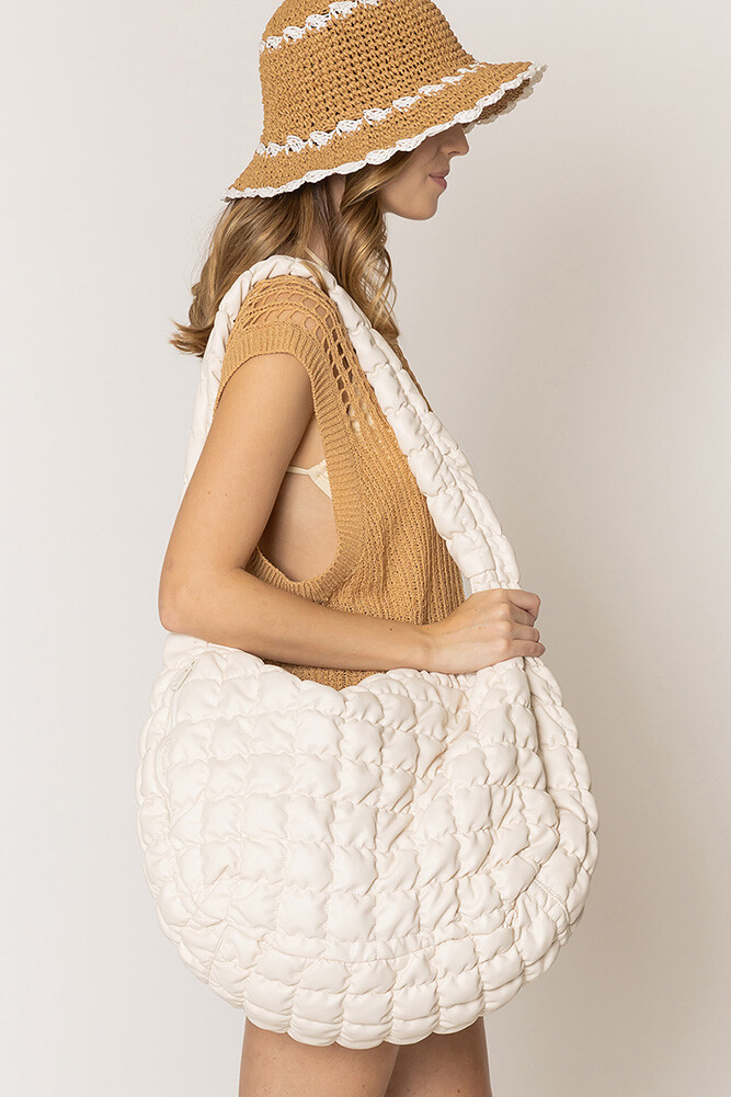 Do Everything in Love Women Solid Color Soft Extra Large PU Shoulder Bag