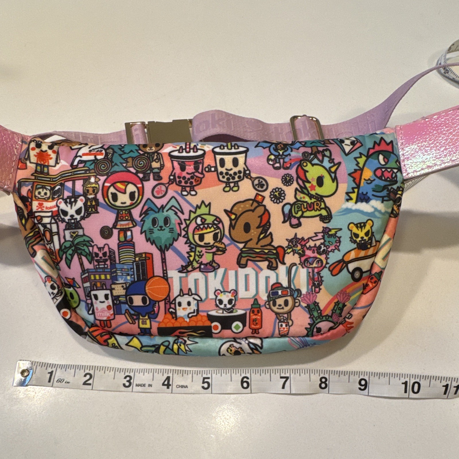 tokidoki Multicolor Hollywood/Pride Print Fanny Pack—extremely rare!