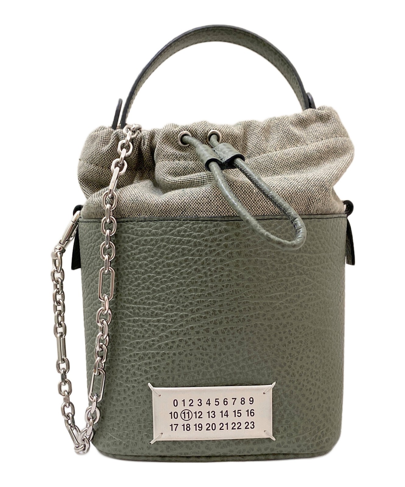 Maison Margiela 2-Way Chain Shoulder S61WG0035 P4348 Green Shoulder Bag #TFB1916
